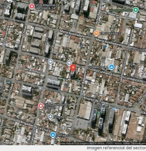 Vista satelital referencial
