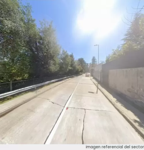 Vista referencial del sector en Las Condes