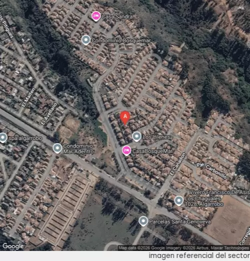 Vista satelital referencial