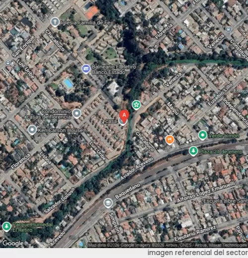 Vista satelital referencial