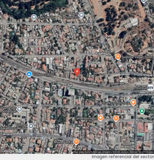 Vista satelital referencial