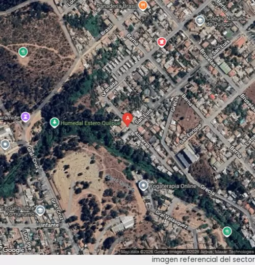 Vista satelital referencial