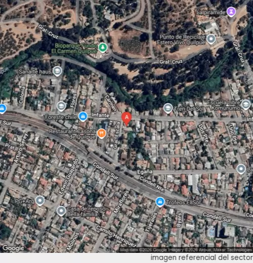 Vista satelital referencial