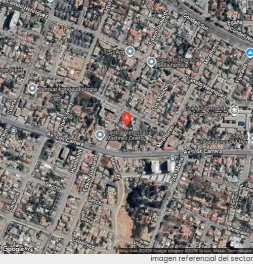 Vista satelital referencial