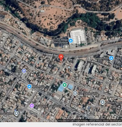 Vista satelital referencial