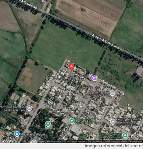 Vista satelital referencial
