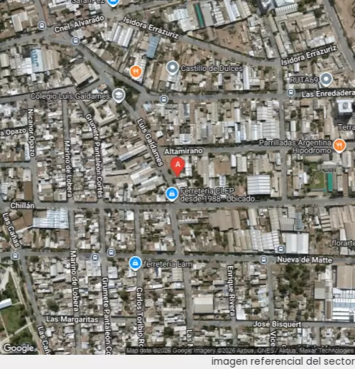 Vista satelital referencial