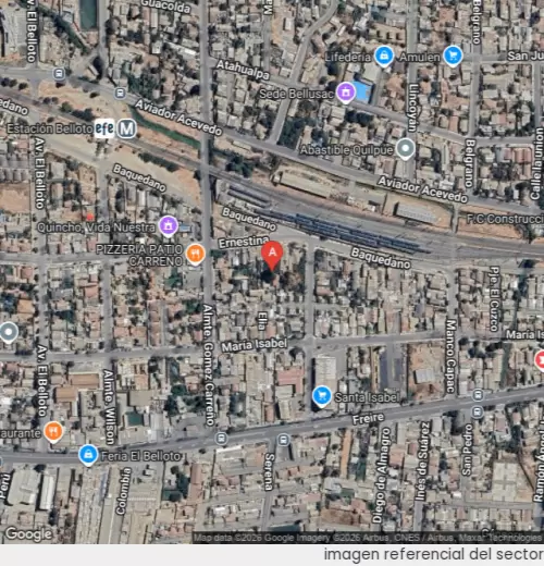 Vista satelital referencial