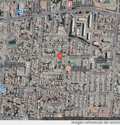 Vista satelital referencial