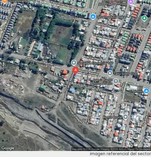 Vista satelital referencial