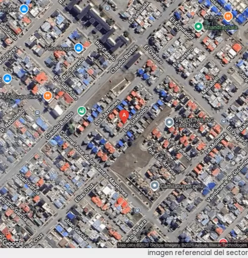 Vista satelital referencial