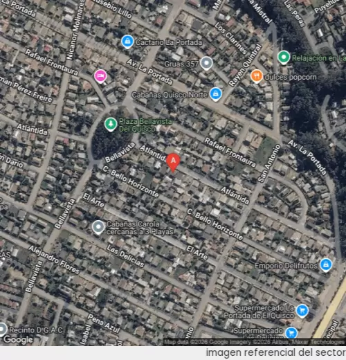 Vista satelital referencial