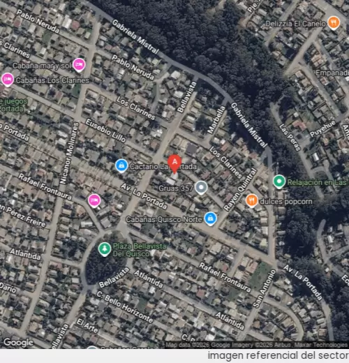Vista satelital referencial