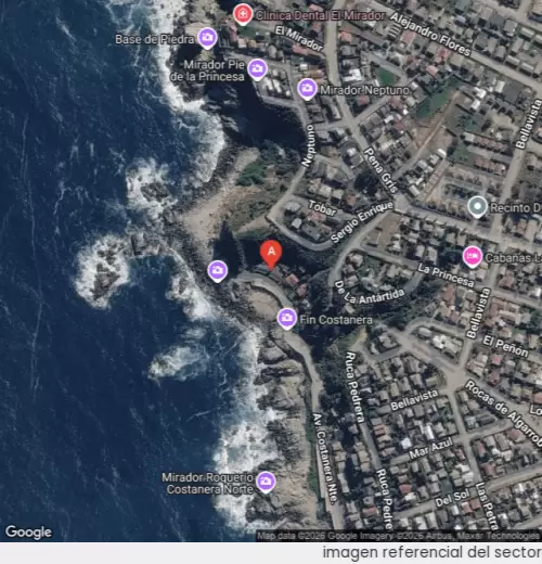 Vista satelital referencial