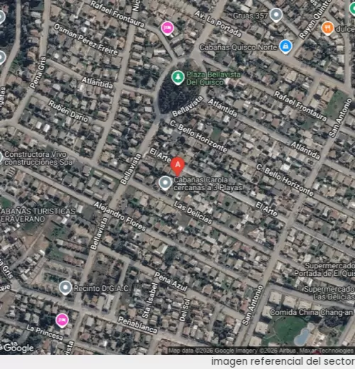Vista satelital referencial