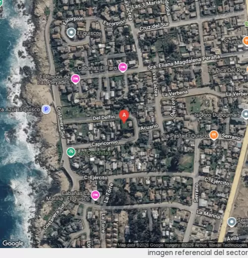 Vista satelital referencial