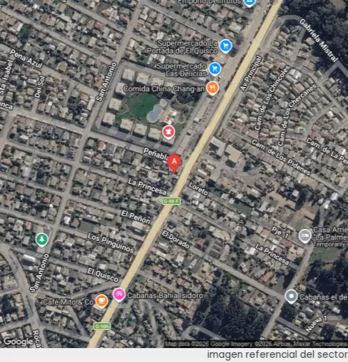 Vista satelital referencial