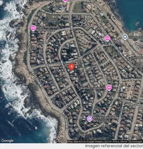 Vista satelital referencial