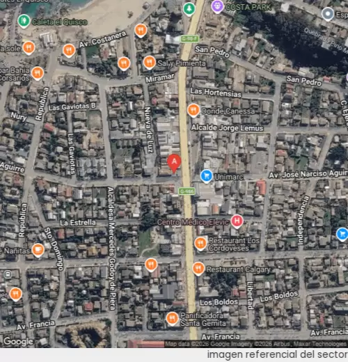 Vista satelital referencial