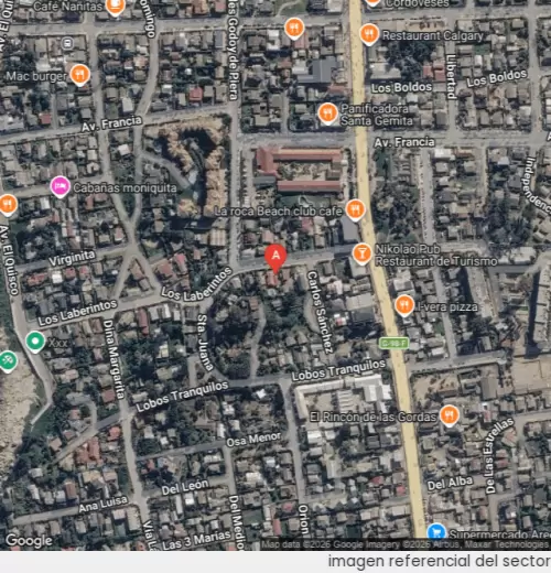 Vista satelital referencial
