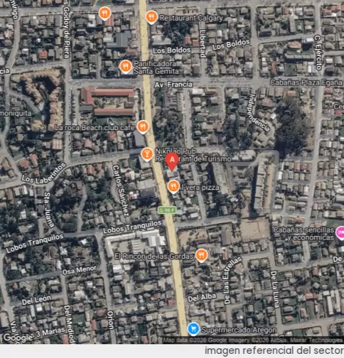 Vista satelital referencial