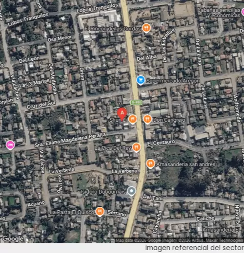 Vista satelital referencial