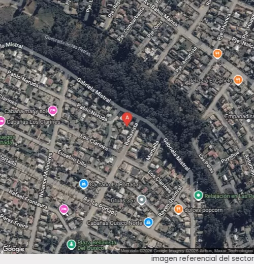 Vista satelital referencial
