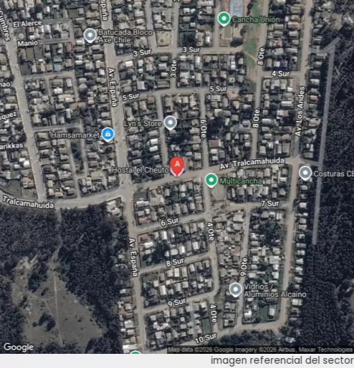 Vista satelital referencial