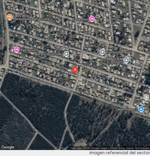 Vista satelital referencial