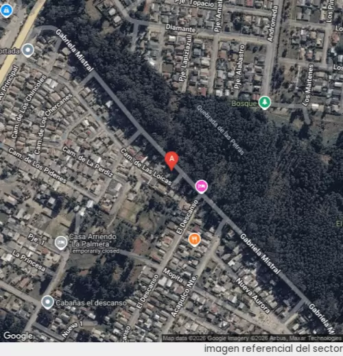 Vista satelital referencial
