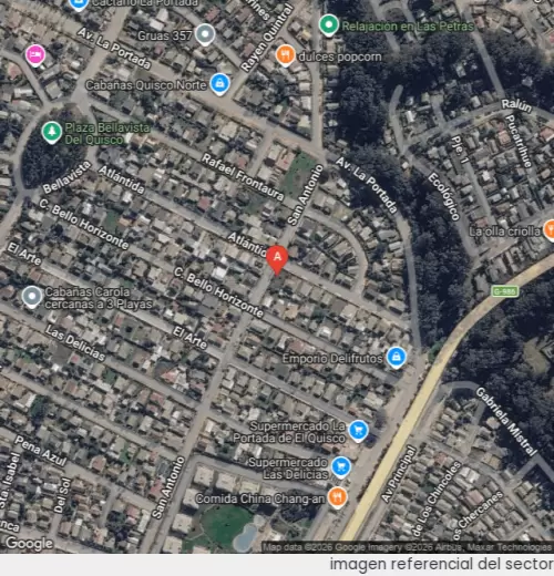 Vista satelital referencial