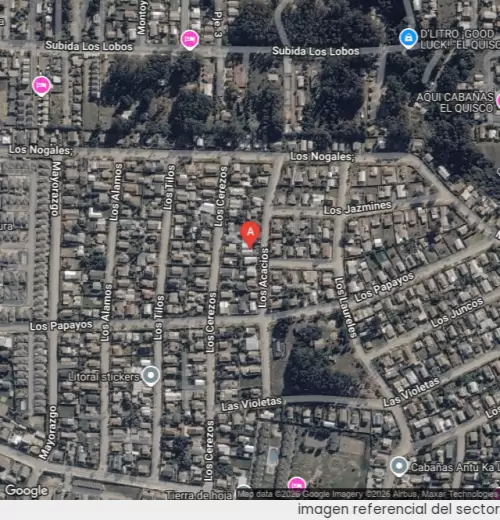 Vista satelital referencial