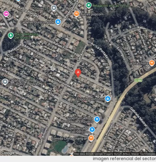 Vista satelital referencial