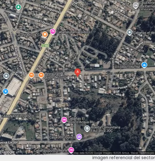 Vista satelital referencial