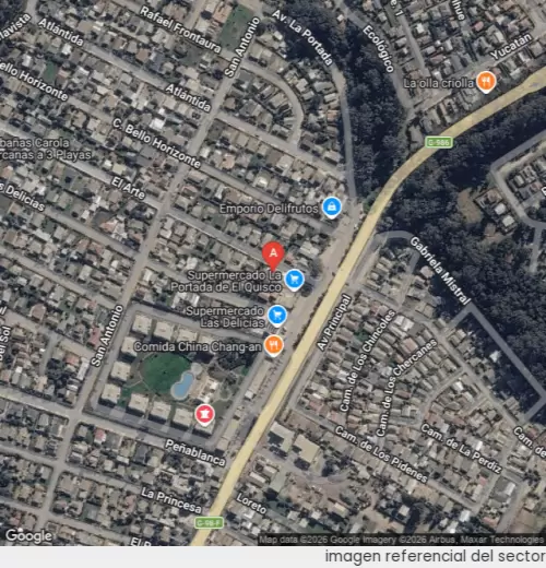 Vista satelital referencial
