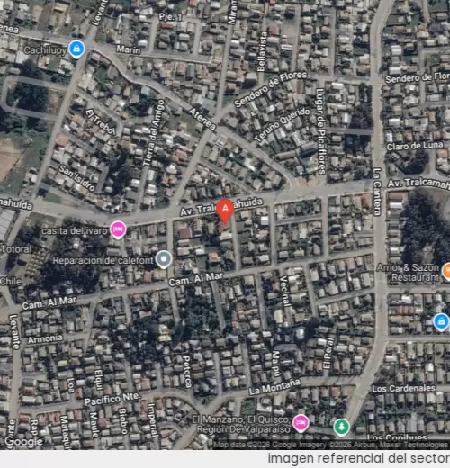 Vista satelital referencial
