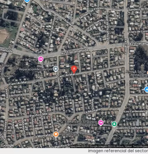 Vista satelital referencial