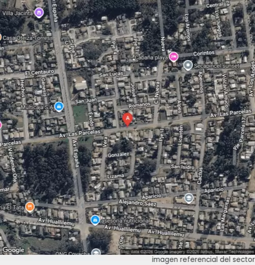 Vista satelital referencial