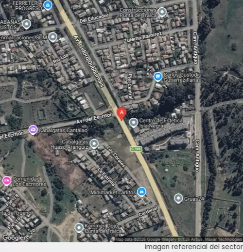 Vista satelital referencial