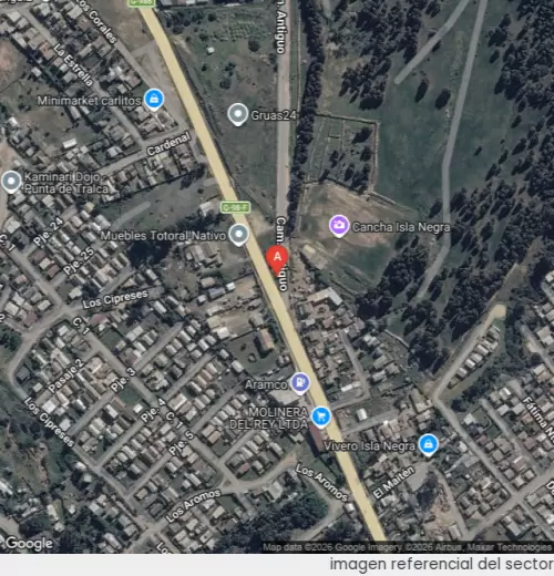 Vista satelital referencial