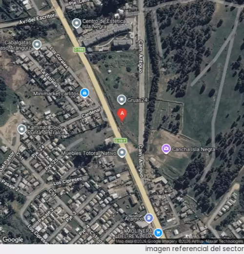 Vista satelital referencial