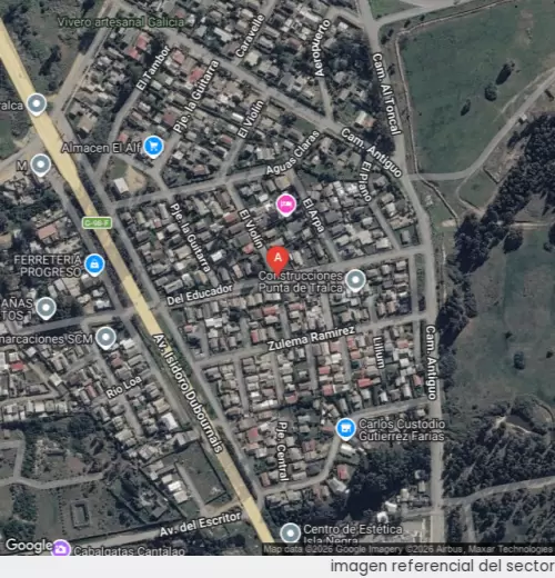 Vista satelital referencial