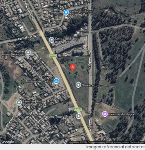 Vista satelital referencial