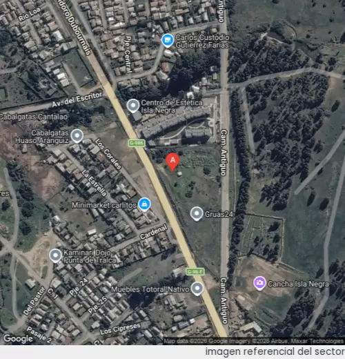 Vista satelital referencial