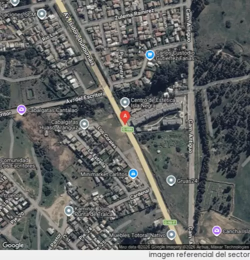 Vista satelital referencial