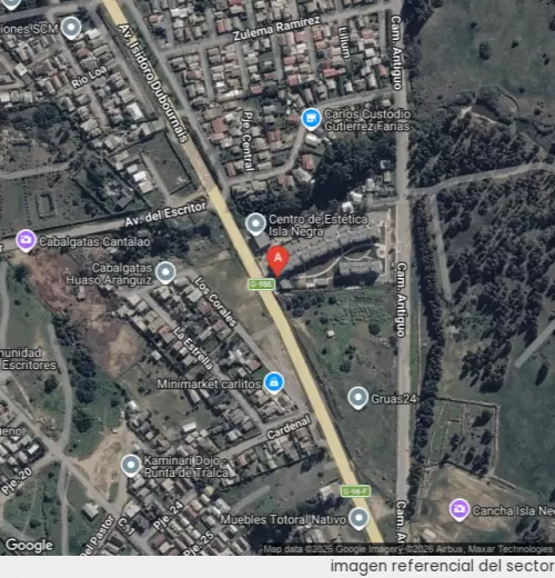 Vista satelital referencial