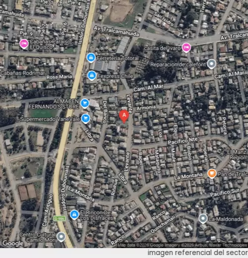 Vista satelital referencial