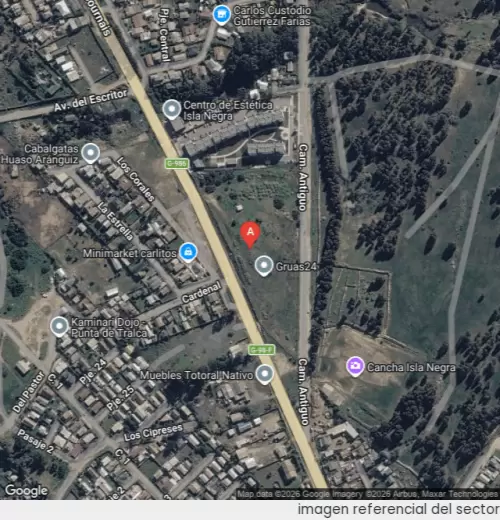 Vista satelital referencial