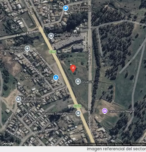 Vista satelital referencial