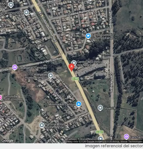 Vista satelital referencial